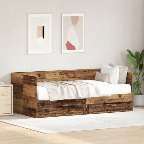 Nappali ágy Fiókkal Régi fa Mérnöki fa 75 x 190 cm Tartós