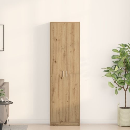 Szekrény Tömör Tölgy 55x25x189 cm Szerelt Fa