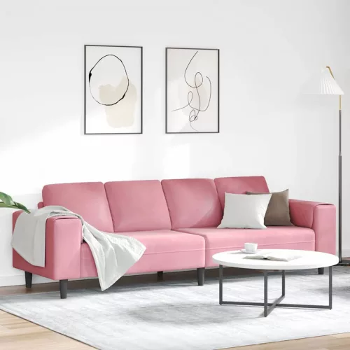 Nappali Kanapé Rózsaszín 250 x 77 x 76 cm