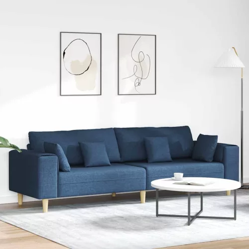 Kanapé Kék 250 x 77 x 76 cm szövet