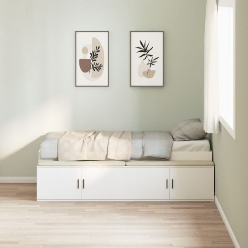Tároló Ágykeret Fehér 100x200 cm