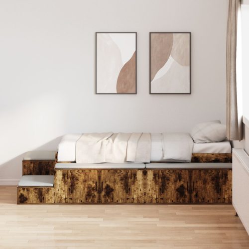Füstölt Tölgy Ágykeret 90x200 cm