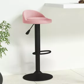 rózsaszín bársony bárszék