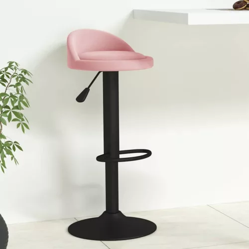 rózsaszín bársony bárszék