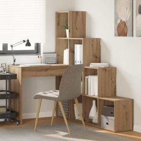   Sarokíróasztal kézműves tölgy 101,5 x 149,5 x 149,5 cm Faanyag