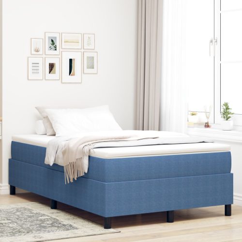 Boxspringágy matraccal Kék 120x200 cm Kordbársony