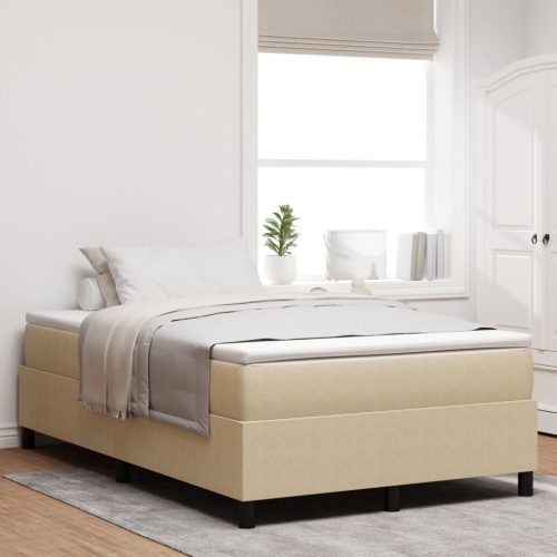 Boxspring Ágy Matraccal Világos Zöld Szürke 120x200 cm Corduroy Szövet