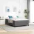 vidaXL Boxrugós ágy Világosszürke és fehér 140 x 190 cm