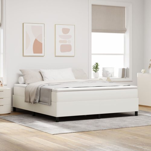 Box Spring Ágy Matraccal Krém Szuper King Bársonyos Szövet