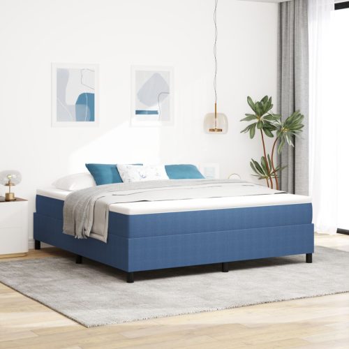 Box Spring Ágy matraccal Kék Super King Velúr Szövet