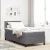 vidaXL LED Box Spring Ágy Világosszürke és fehér 80 x 200 cm