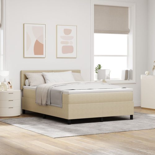 Boxspring Ágy matraccal és LED világítással Zöld Szürke 140x200 cm Bársony Szövet