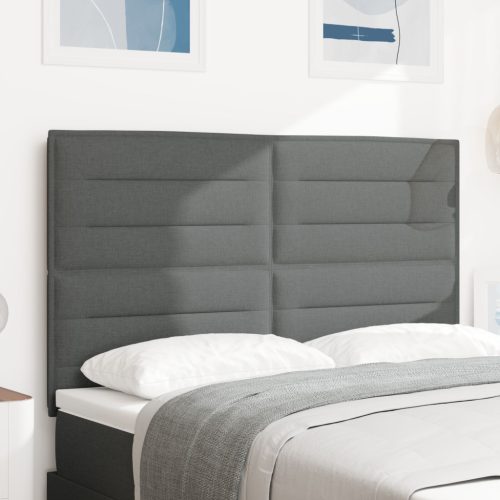 Fejtámla vonal design Sötétszürke 160 cm Szövet