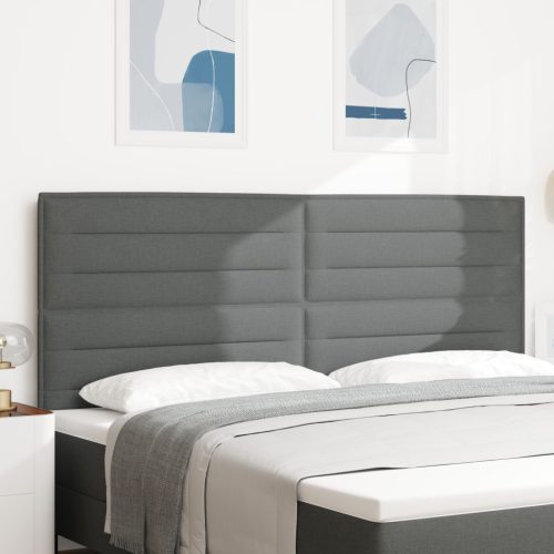 Fejtámla modern dizájn Sötét szürke 200 cm Szövet