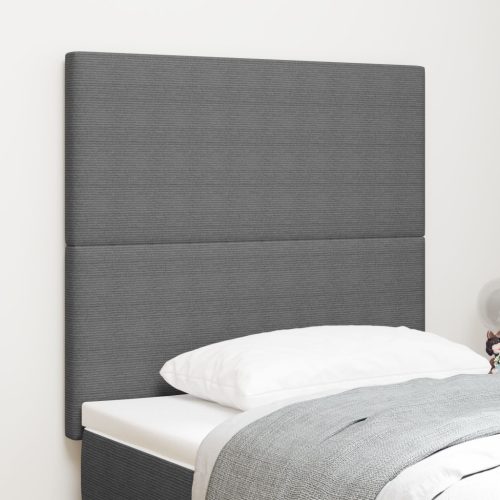 Egyszerű Tervezésű Fejtámla Világosszürke 80 cm Kordbársony Szövet