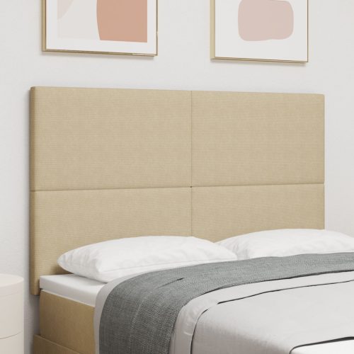 Fejtámla Egyszerű Design Világos Zöld Szürke 140 cm Kordbársony