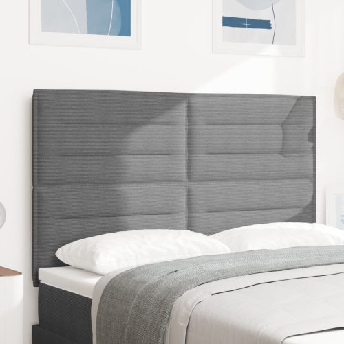 Fejtámla Egyszerű Design Világosszürke 160 cm Zsákszövet