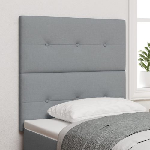 Fejtámla Gombos Puffos Világosszürke 80 cm Szövet