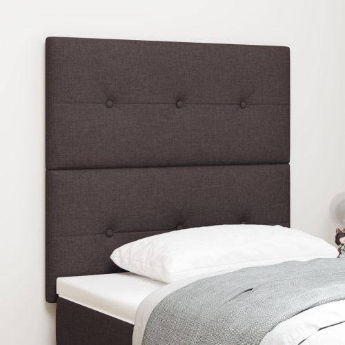 Fejtámla Gombos Tűzött Sötétbarna 100 cm Textil