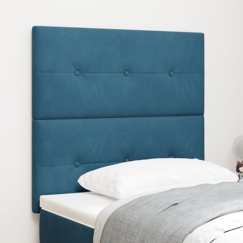 Fejtámla Gombos Pehely Kék 100 cm Bársony