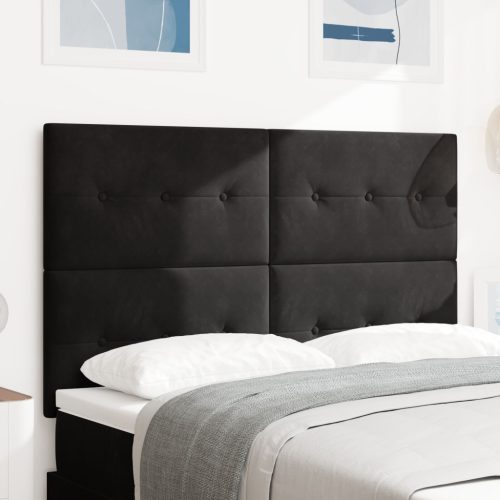 Fejtámla Gombos Fekete 160 cm Bársony
