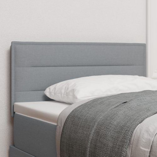 LED Fejtámla Csíkos Design Világosszürke 80 cm Szövet