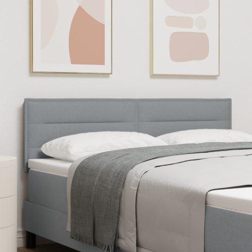 LED Fejtámla Vonalak Dizájn Világosszürke 80 cm Szövet
