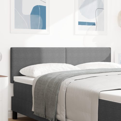 LED Fejtámla Egyszerű Design Világosszürke 80 cm Corduroy Szövet