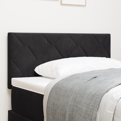 LED Fejtámla Gyémánt Blokk Mintázat Fekete 90 cm Bársonyos