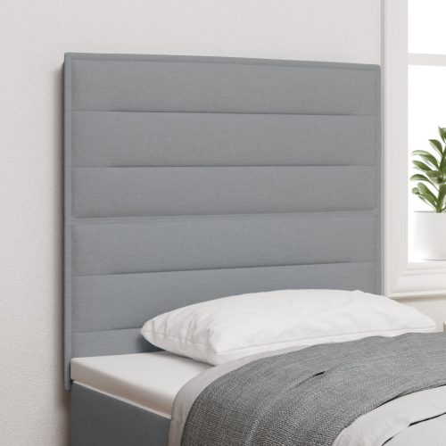 LED Fejtámla Vonalkás Design Világosszürke 80 cm Szövet