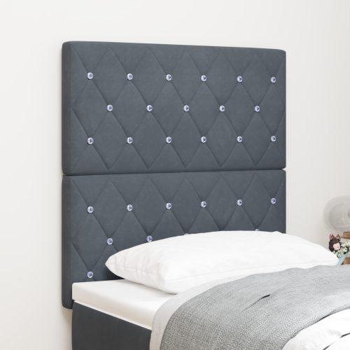 LED fejtámla Sötétszürke 80 cm Bársony