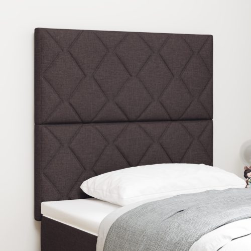 LED Fejtámla Gyémánt Blokk Design Sötétbarna 90 cm Szövet