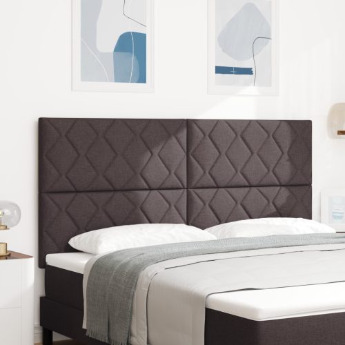 LED Fejtámla Gyémánt Blokkok Design Sötétbarna 180 cm Szövet