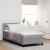 Boxspring ágy matraccal Világosszürke 90 x 200 cm szövet
