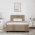 vidaXL Boxrugós ágy matracmal Cappuccino 120 x 200 cm Műbőr