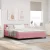 vidaXL Boxrugós ágy matracmal Rózsaszín 180 x 200 cm Bársony