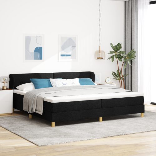 Box Spring Ágy Matrac - Fekete, 200x200 cm Zsákkal