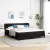 vidaXL Boxrugós ágy fejtámlával Fekete 180 x 200 cm Bársony