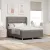vidaXL Boxrugós ágy matracmal fejtámlával Tópszínű 200 x 160 cm szövet