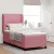 vidaXL Boxrugós ágy matracmal Rózsaszín 200 x 90 cm Bársony