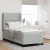 vidaXL Boxrugós ágy matracmal Világosszürke 190 x 90 cm Poliészter