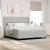 vidaXL Boxrugós ágy matracmal Világosszürke 200 x 180 cm Poliészter