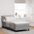 Boxspring ágy matraccal matracmal Világosszürke 90 x 200 cm