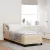 vidaXL Boxrugós ágy fejtámlával Krém 200 x 80 cm szövet
