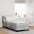 vidaXL Boxrugós ágy fejtámlával Világosszürke 200 x 80 cm Bársony