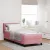 vidaXL Boxrugós ágy fejtámlával Rózsaszín 200 x 80 cm Bársony