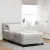 vidaXL Boxrugós ágy fejtámlával Világosszürke 190 x 90 cm Bársony