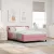 vidaXL Boxrugós ágy fejtámlával Rózsaszín 200 x 140 cm Bársony