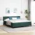 vidaXL Boxrugós ágy fejtámlával Sötétzöld 200 x 180 cm Bársony