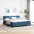 vidaXL Boxrugós ágy fejtámlával Sötét kék 200 x 180 cm Bársony